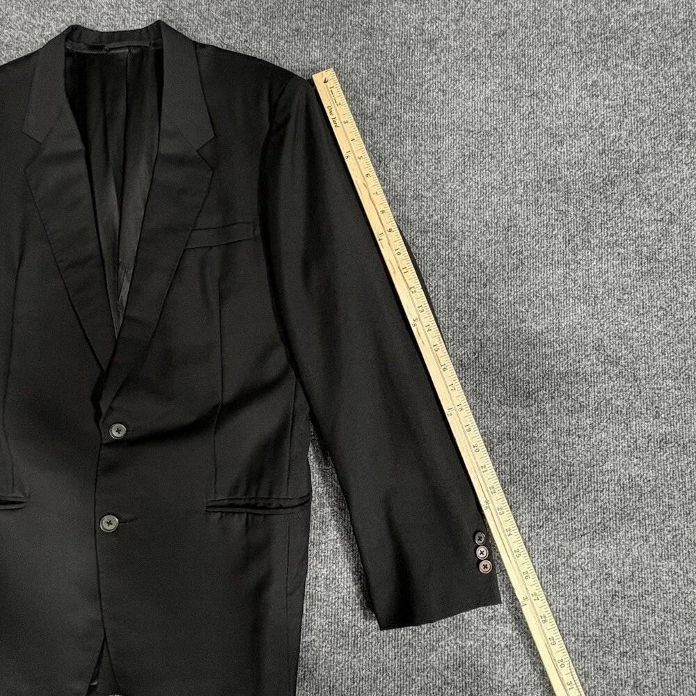 Fitwell Blazer Mens Medium Black Two Button Tailored Suit Jacket Hong Kong